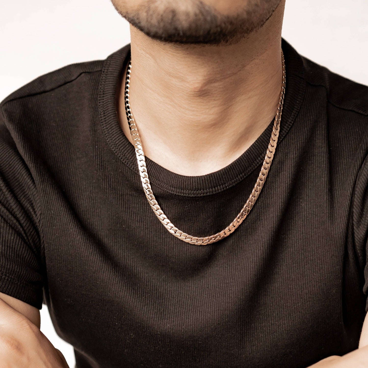 Thick Cuban Chain Necklace Waterproof